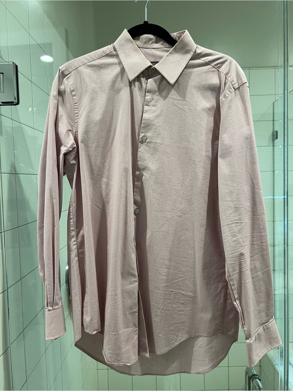 Van Heusen Light Pink Long-Sleeve Dress Shirt